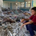 Six staff members working for the United Nations Relief and Works Agency for Palestinian refugees were killed in Gaza during Israeli airstrikes on a school-turned-shelter.